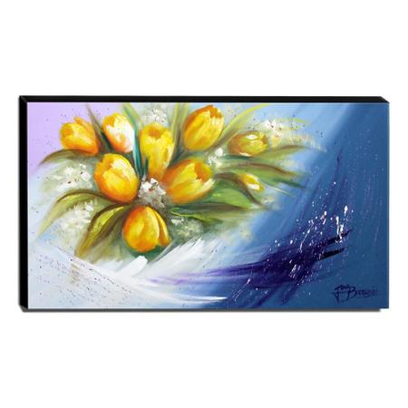 Imagem de Quadro Decorativo Canvas Floral 60x105cm-QF9
