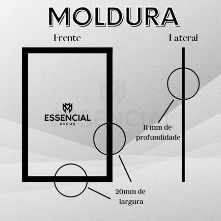 Quadro Não Há Roqueiro Se Tocar Evidências 45x34cm Moldura:madeira