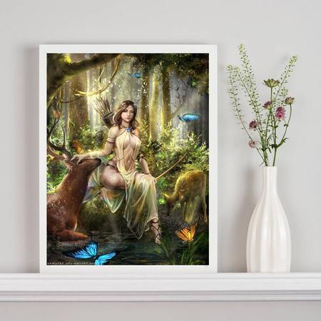 Imagem de Quadro Decorativo Deusa Da Natureza- Artemis 33x24cm