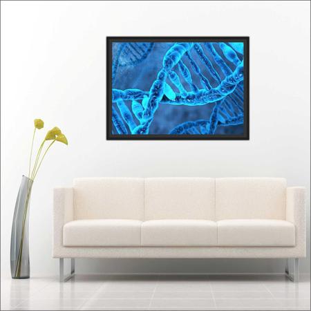 Imagem de Quadro Decorativo Dna Biologia Medicina Farmácia Decorações Com Moldura