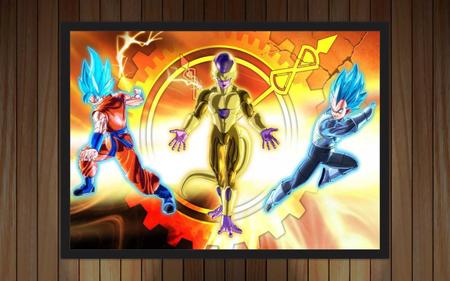 Quadro Decorativo Dragon Ball Z Goku Super Sayajin 5 Peças - Quadro  Decorativo - Magazine Luiza