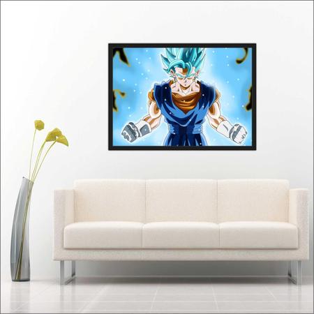 Quadro Decorativo Dragon Ball Goku Desenho Anime Salas Quartos Decorações  Com Moldura G01