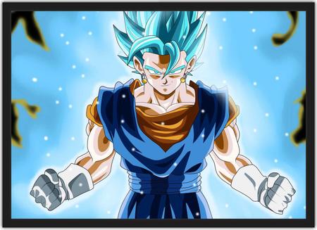 Quadro Dragon Ball Goku Anime Desenho Com Moldura G01 - Vital