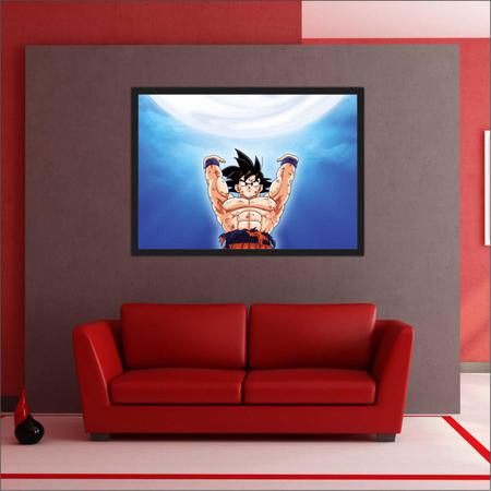 Quadro Dragon Ball Goku Anime Desenho Com Moldura G04 - Vital Quadros Do  Brasil - Quadro Decorativo - Magazine Luiza