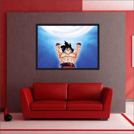 Quadro Dragon Ball Goku Anime Desenho Com Moldura G01 - Vital Quadros Do  Brasil - Quadro Decorativo - Magazine Luiza