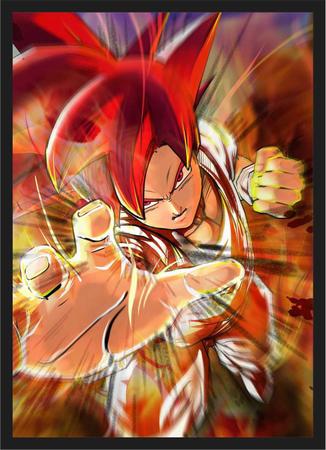 Quadro Decorativo Desenho Dragon Ball Z Goku Ambientes