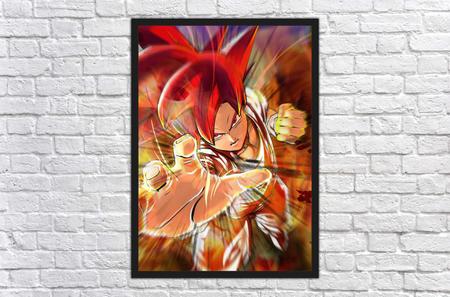 Quadro Decorativo Dragon Ball Goku Anime Desenho Com Moldura - Vital Q com  o Melhor Preço é no Zoom