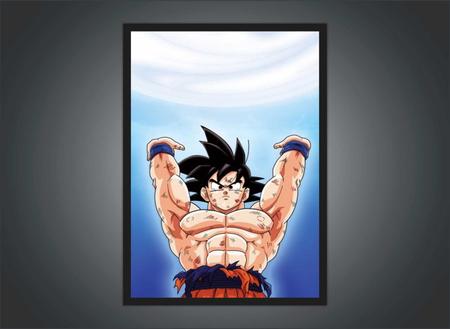 Quadro Decorativo Desenho Dragon Ball Z Goku Salas