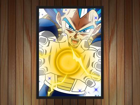 Quadro Decorativo Dragon Ball Vegeta Desenho Anime Com Moldura G12 - Vital  Quadros - Quadro Decorativo - Magazine Luiza