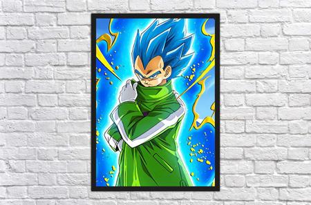 Quadro decorativo vegeta Majin Vegeta Desenho Anime para sala quarto no  Shoptime