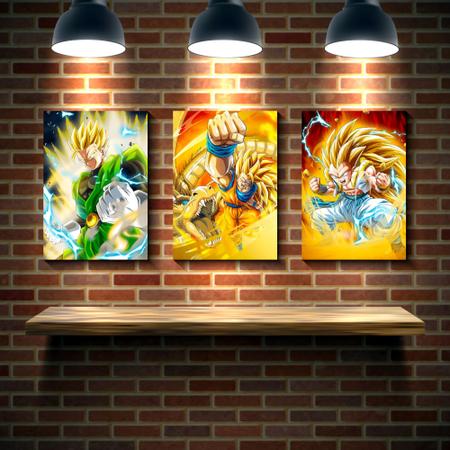 Quadro Decorativo Dragon Ball Z Goku Super Sayajin 5 Peças - Quadro  Decorativo - Magazine Luiza