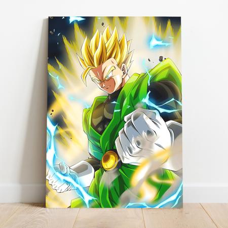 Quadro Dragon Ball Z Goku Super Sayajin 5 Peças Para Sala