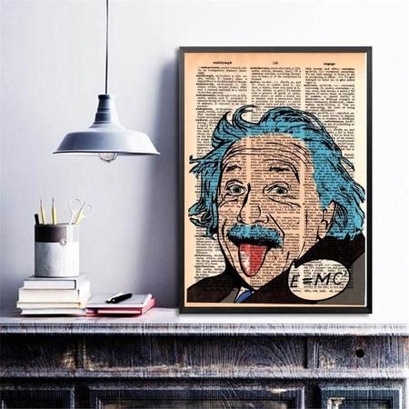 Imagem de Quadro Decorativo Einstein- Pop Art 33X24Cm