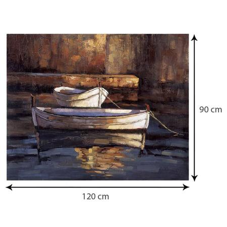 Imagem de Quadro Decorativo em Tela de Tecido Canoas Decore Pronto
