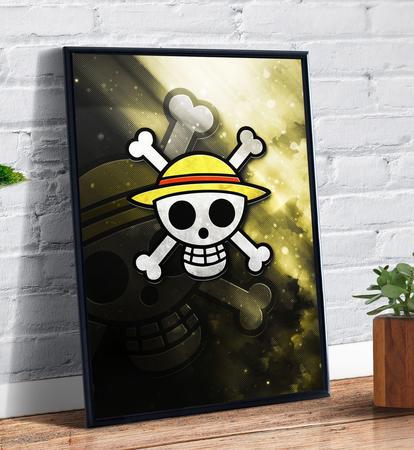 Quadro Decorativo Poster One Piece Anime Pirata