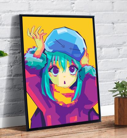 Quadro decorativo Tensei Shitara Slime RImuru Azul