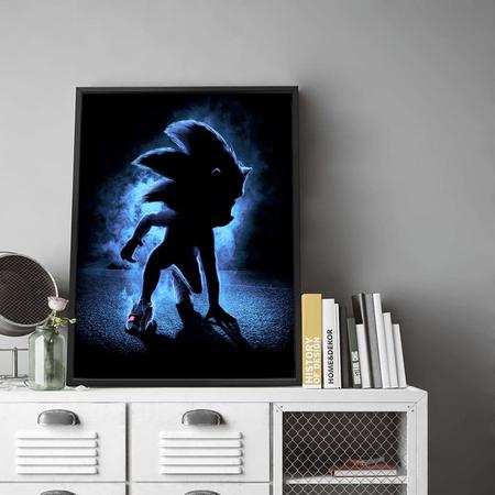 Quadro decorativo emoldurado Goku Super Sayajin Dragon Ball Arte