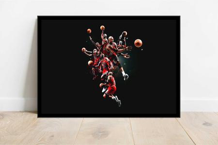 Quadro Decorativo Esportes Basquete Basquetebol Bola Jogos Quartos Lojas  Salas Com Moldura RC171 - Vital Printer - Quadro Decorativo - Magazine Luiza