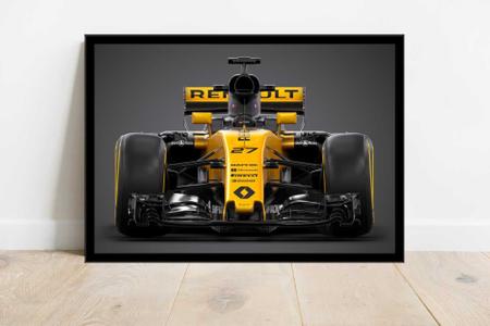 Quadro Decorativo Carros Corrida Fórmula 1 Modelo Renaut