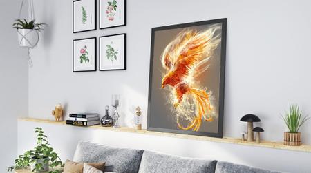 Quadro Decorativo Fenix Passaro De Fogo Arte Desenho - Tribos - Quadro  Decorativo - Magazine Luiza