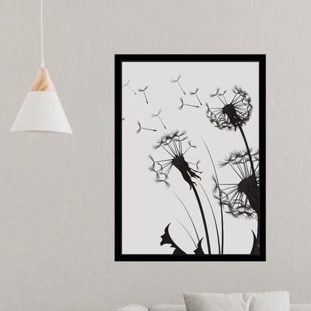 Quadro Decorativo Flor Dente De Leão A4 - Quadratos Quadros Decorativos Imagem de Quadro Decorativo Flor Dente De Leão A4