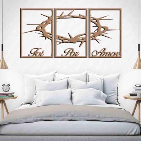 Imagem de Quadro Decorativo Foi Por Amor 3Mm Vazado - Md/Cru