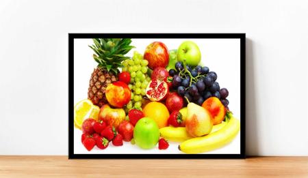 Imagem de Quadro Decorativo Frutas Legumes Gourmet Culinária Cozinha Restaurantes Com Moldura RC004