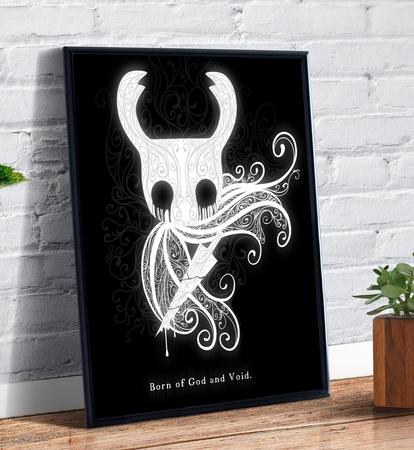 Imagem de Quadro Decorativo Gamer Hollow Knight Desenho