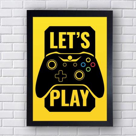 Quadro Decorativo Gamer Mod 108 21x30cm - Sempre Viva Home Decor Imagem de Quadro Decorativo Gamer Mod 108 21x30cm