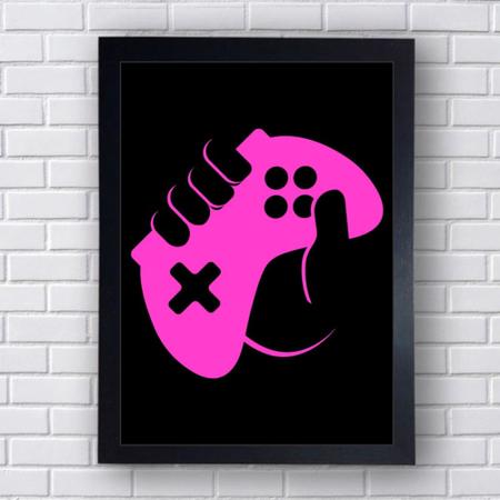 Quadro Decorativo Gamer Mod 124 21x30cm - Sempre Viva Home Decor Imagem de Quadro Decorativo Gamer Mod 124 21x30cm