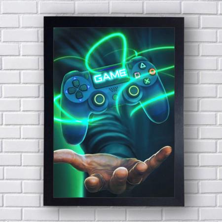 Quadro Decorativo Gamer Mod 79 21x30cm - Sempre Viva Home Decor Imagem de Quadro Decorativo Gamer Mod 79 21x30cm