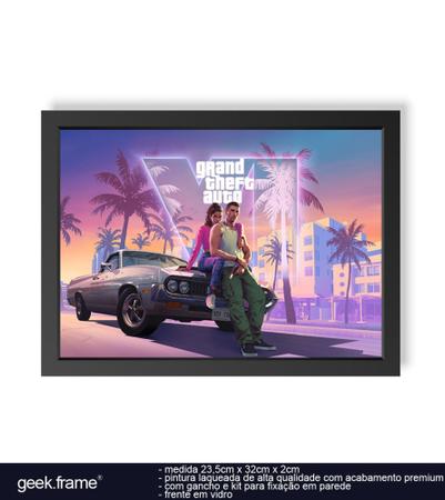 Imagem de Quadro Decorativo Grand Theft Auto VI geek.frame - 7898960704198