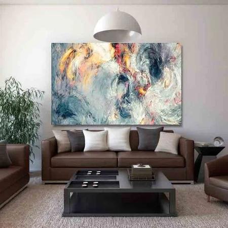 Imagem de Quadro Decorativo Grande Abstrato Fire Storm - 120x60cm