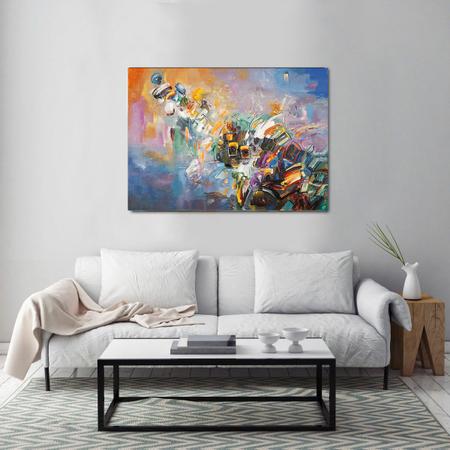 Imagem de Quadro Decorativo Grande Abstrato Suprematismo - 120x60cm