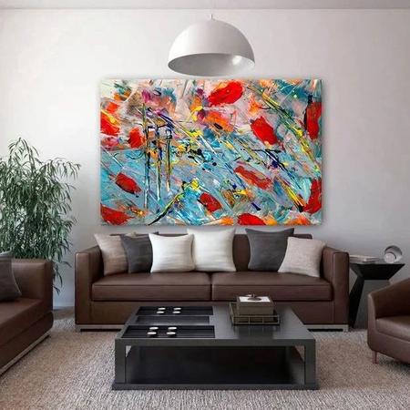 Imagem de Quadro Decorativo Grande Abstrato Undercover - 120x60cm