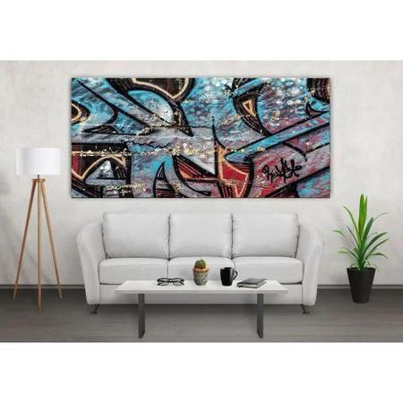 Imagem de Quadro Decorativo Grande Arte Urbana Abstrato Kawhai - 150x100cm