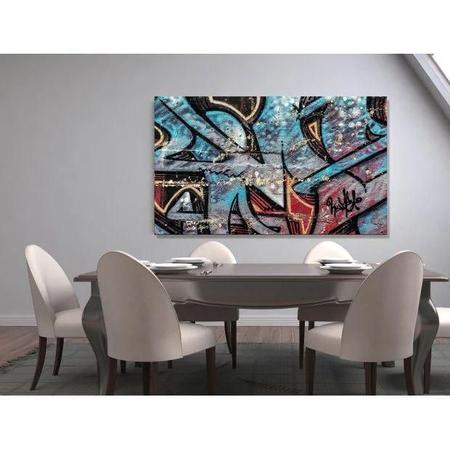 Imagem de Quadro Decorativo Grande Arte Urbana Abstrato Kawhai - 150x100cm