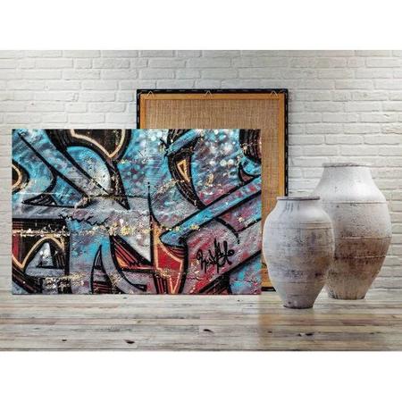 Imagem de Quadro Decorativo Grande Arte Urbana Abstrato Kawhai - 150x100cm