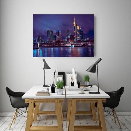 Imagem de Quadro Decorativo Grande Cidade Frankfurt - 120x60cm