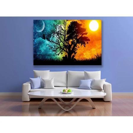 Imagem de Quadro Decorativo Grande Conceitual Dark and Light - 200x120cm