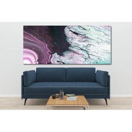 Imagem de Quadro Decorativo Grande Contemporâneo Abstrato Lilac - 120x60cm