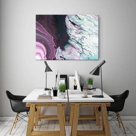 Imagem de Quadro Decorativo Grande Contemporâneo Abstrato Lilac - 120x60cm