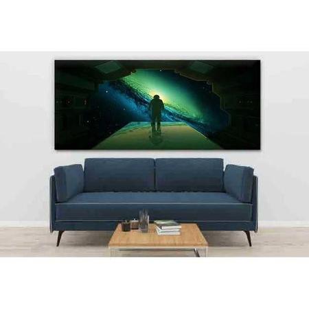 Imagem de Quadro Decorativo Grande Contemporâneo Astronaut Silhouette - 150x80cm