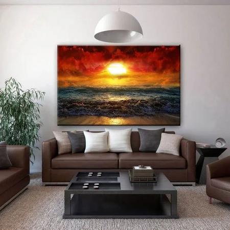 Imagem de Quadro Decorativo Grande Paisagem Amazing Beautiful Sunset - 180x120cm