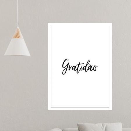Quadro Decorativo Gratidão Quarto Sala Escritório A4 - Quadratos Quadros Decorativos Imagem de Quadro Decorativo Gratidão Quarto Sala Escritório A4