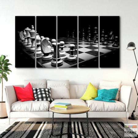 quadro decorativo Xadrez para sala, quartos e escritórios