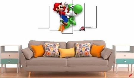 Quadro Decorativo Jogo Super Mario Yoshi 3 Peças M2 - Quadro Decorativo -  Magazine Luiza
