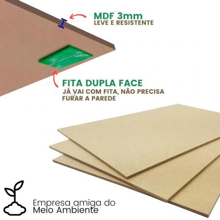 Imagem de Quadro Decorativo  MDF 3mm 20x28,5 cm - Infantil Dinos