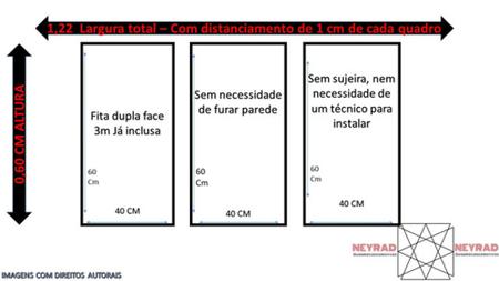 Quadro decorativo mosaico 3 peças Pavão azul luxo orquídea flor borboletas cartaz da arte - NEYRAD Imagem de Quadro decorativo mosaico 3 peças Pavão azul luxo orquídea flor borboletas cartaz da arte