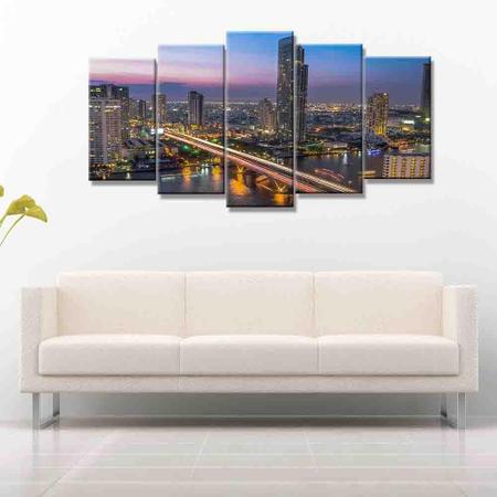 Imagem de Quadro Decorativo Mosaico Cidade XIX - Big City Flow